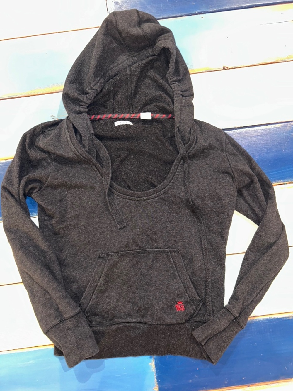 Ben Sherman Women’s Charcoal Gray Pullover Hoodie Small